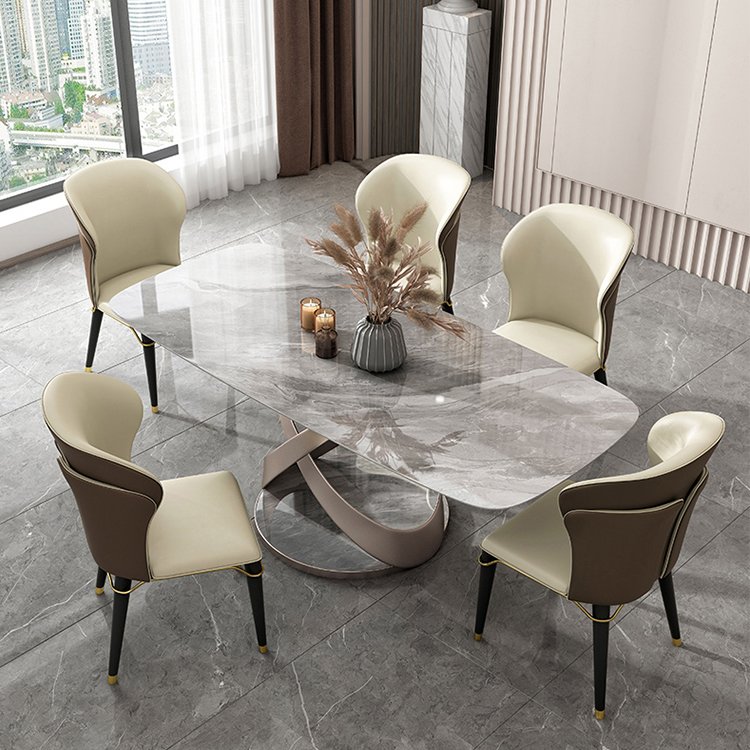 986 foshan furniture luxury dining room furniture marble dining tables modern home furniture set