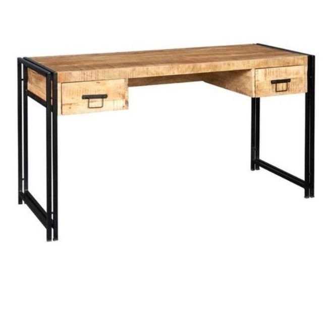 Antique Design Industrial & Vintage Solid Wood Console Table with 2 Drawers for Home or Hotel Living Room Furniture
