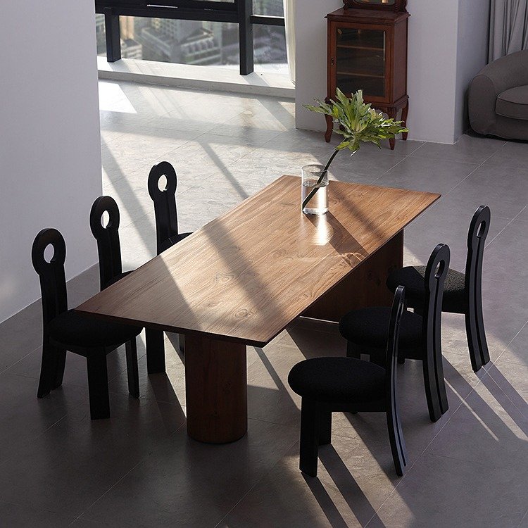 2024 Solid Walnut Wood for Restaurant Kitchen Slab Dining Table