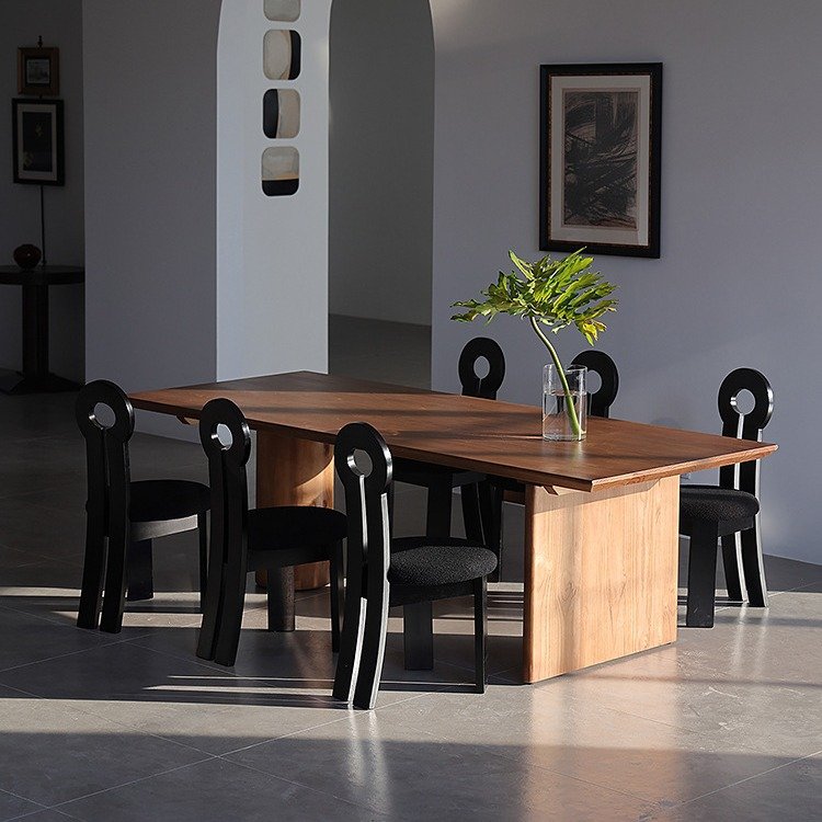 2024 Solid Walnut Wood for Restaurant Kitchen Slab Dining Table