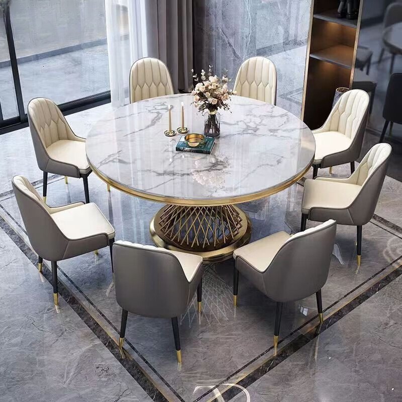 Wholesale luxury designs hotel banquet event round stainless steel wedding dining tables