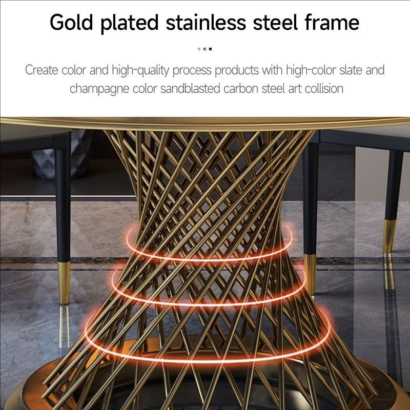 Wholesale luxury designs hotel banquet event round stainless steel wedding dining tables
