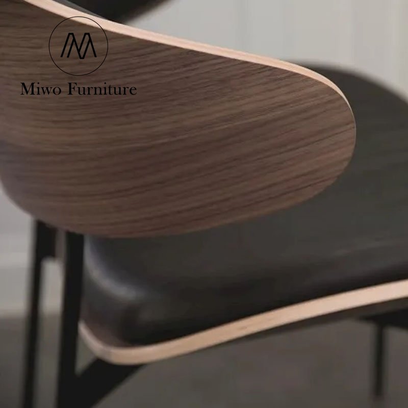Leather Luxury Design Dining Chair Table Set 4 Leather Chairs Modern Restaurant Black Home Furniture Grey Customizable Colors