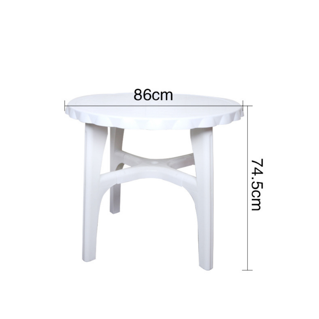 Wholesale new style round square shape plastic table modern dinner dinning table for home