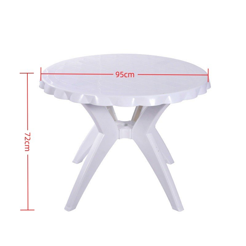Wholesale new style round square shape plastic table modern dinner dinning table for home