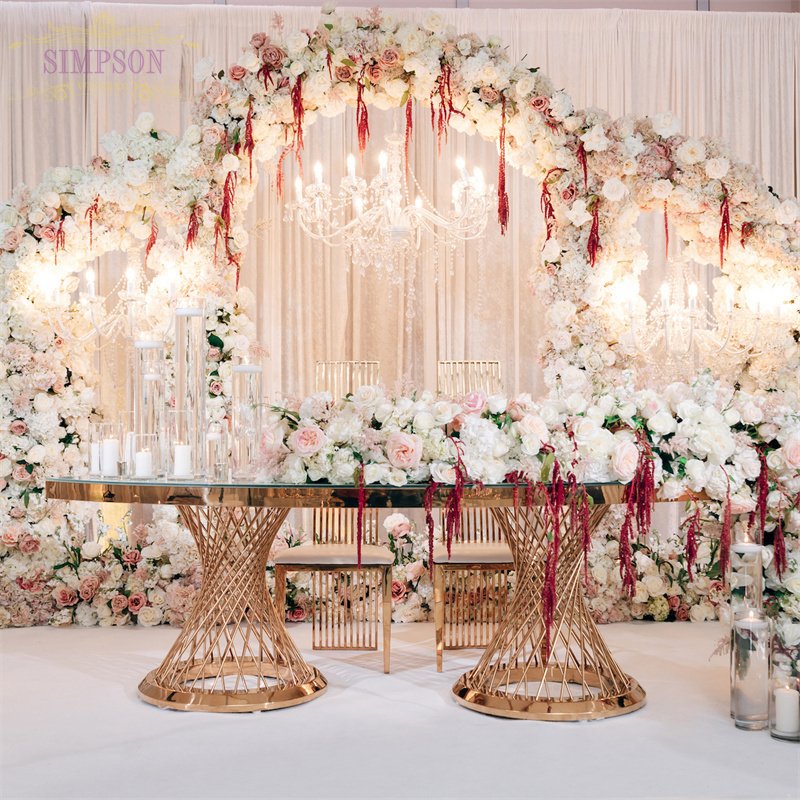 Custom Made Fashion Design Hotel Furniture Factory Price Hotel Wedding Chairs and Tables China Cartons 1 Piece Dining Table
