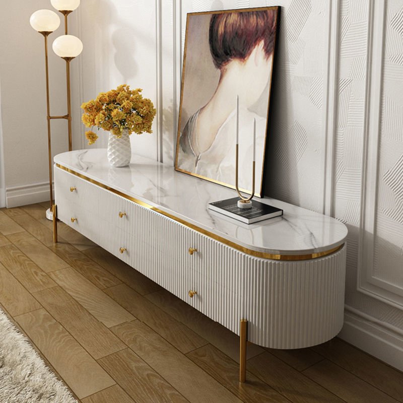 Hot Sale Hotel Coffee Table Modern Living Room Furniture Marble Top Table And Tv Stand Set Home Furniture