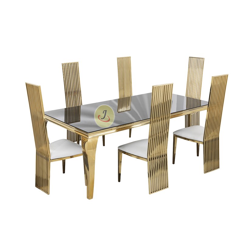wholesale luxury banquet event hotel furniture wedding white stainless steel rectangular table
