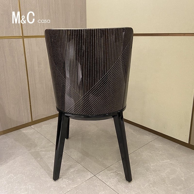 Restaurant furniture luxury round dining table restaurant furniture A table and six chairs Marble round dining table