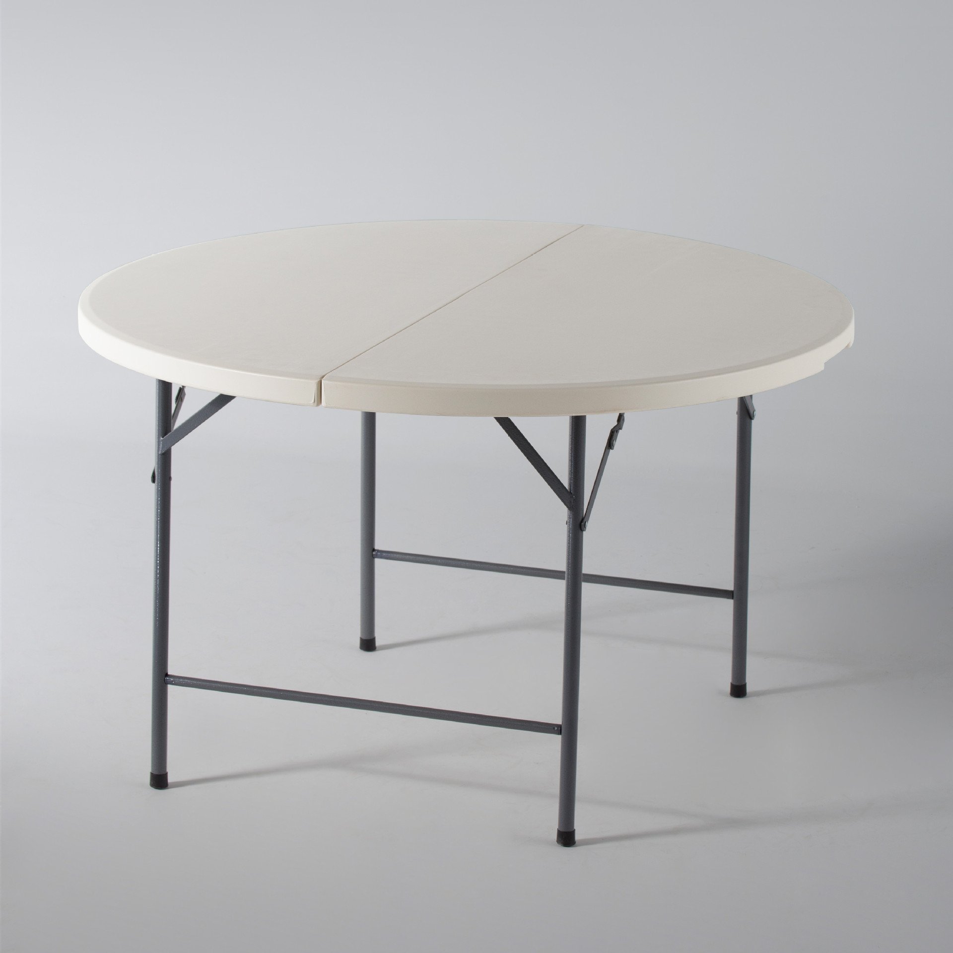 Wholesale 120cm Foldable Round Table Round Plastic Banquet Table for Outdoor Picnic Party