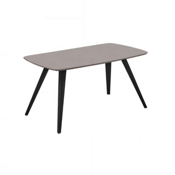 Wholesale Hot Sale Cheap High Quality Living Room MDF Wood Dining Table With Metal Legs Dinning Chair Set