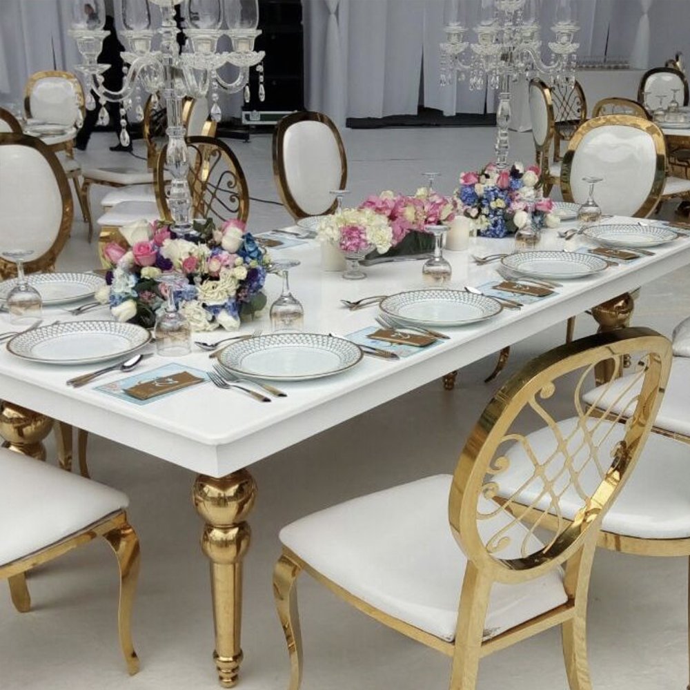 Luxury Wedding Cake Table Wedding Decoration Table Centerpiece Gold Cake Tables for Events Cartons 1 Piece Dining Table Modern