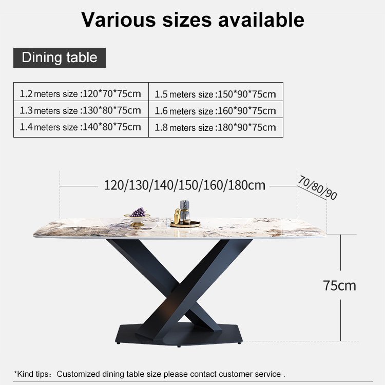 Minimalistic Luxury Modern Rectangular Marble Top Stainless Steel Italian Full Dining Table For Dinning Room