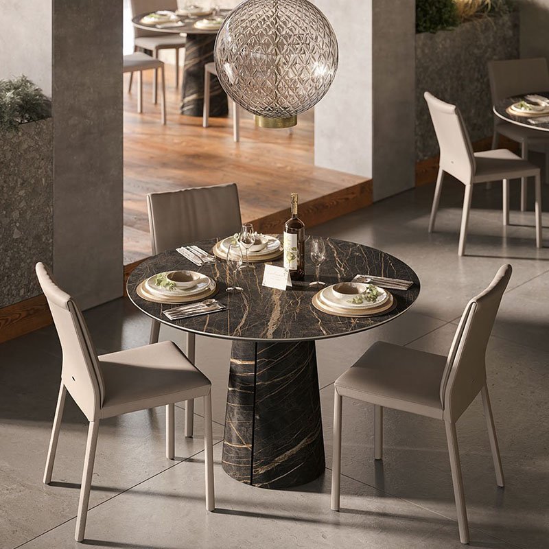 One-Stop Service Villa Apartment Living Room Home Furniture Round Table Dining Table And Chairs