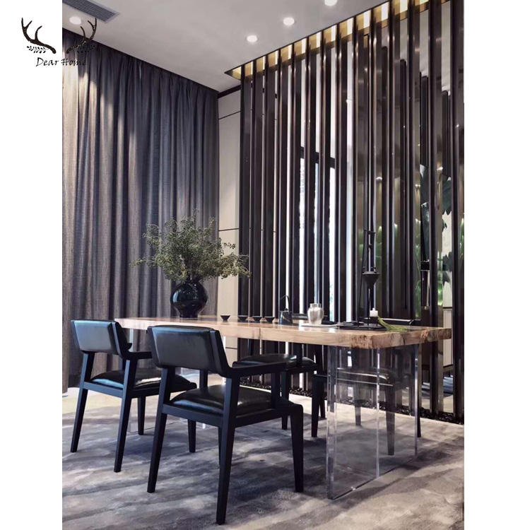 Minimalist Modern Style Nordic Custom Poplar Wood 8 Seater Dining Table Or Conference Table