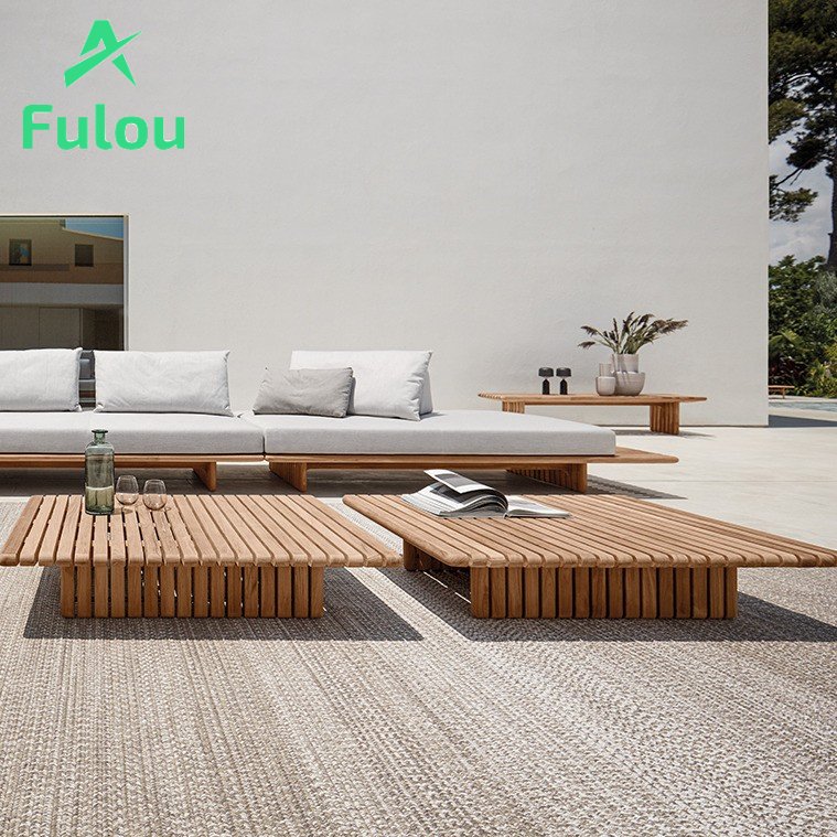 investors for hotel projects 8-Seater Teak Wooden garden dining table Outdoor Hotels & Villas hotel luggage table