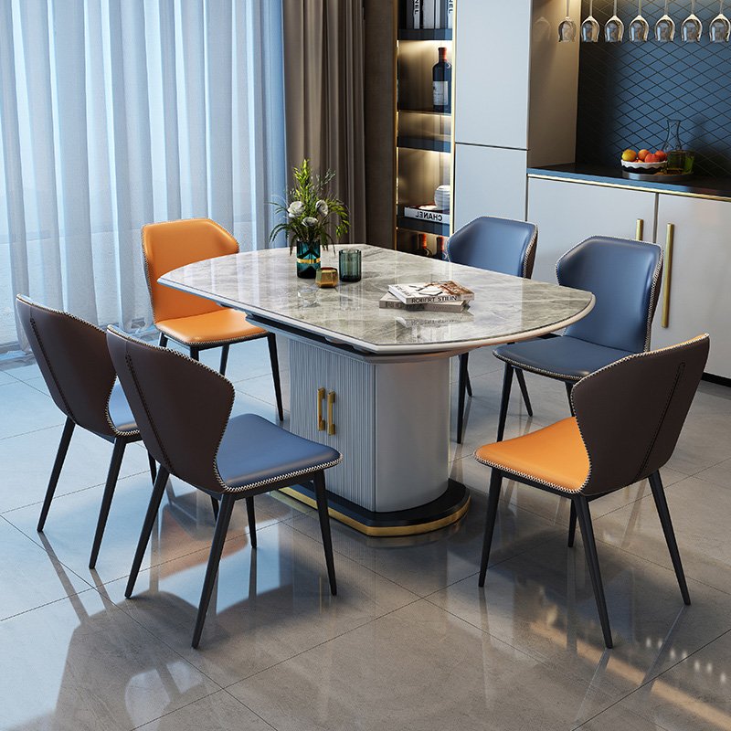 Cheap Modern Stylish 4 Chair Round Dinning Table Set Dining Room Furniture Set Dinner Table