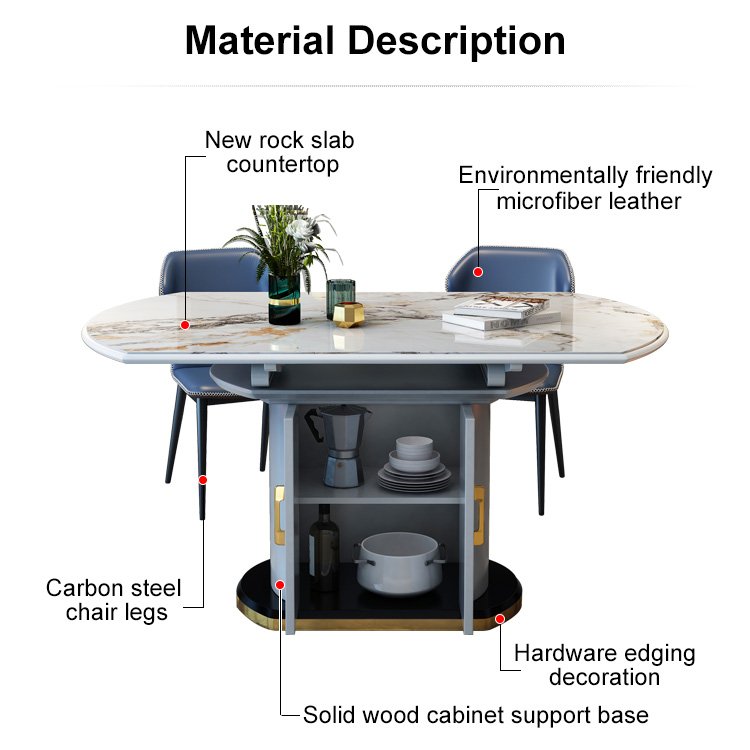 Cheap Modern Stylish 4 Chair Round Dinning Table Set Dining Room Furniture Set Dinner Table