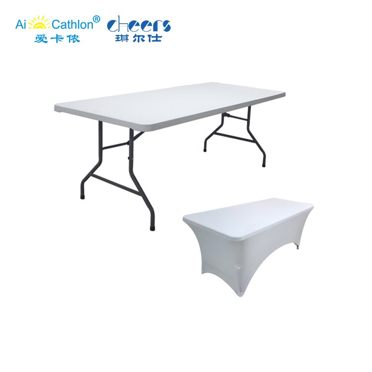 200M Long Heavy Duty Plastic Cafeteria Buffet Catering Folding Tables for Party Rental