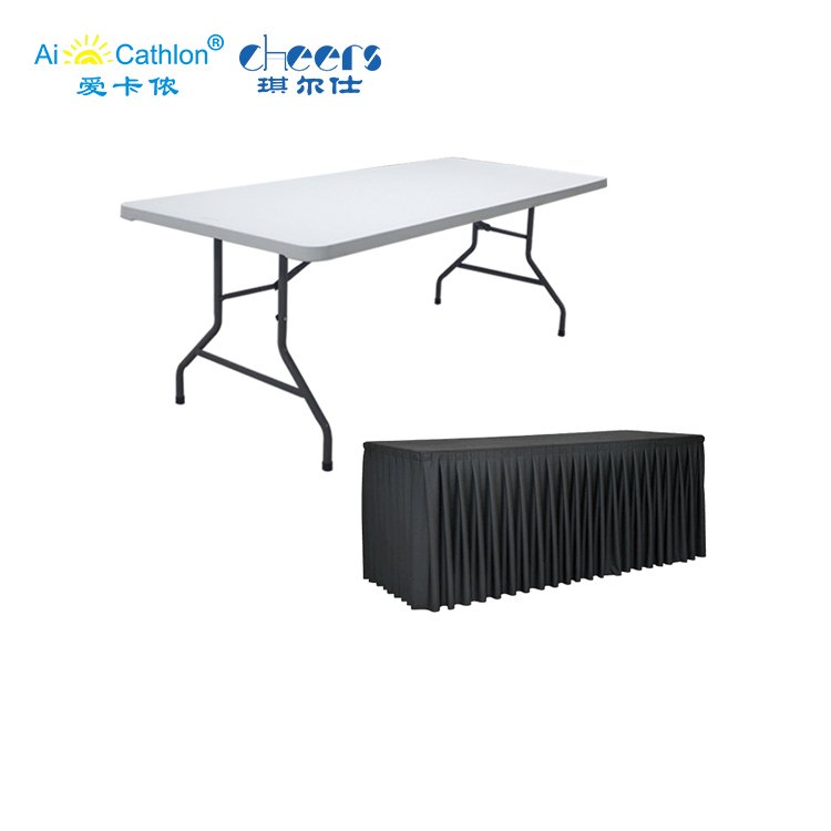 200M Long Heavy Duty Plastic Cafeteria Buffet Catering Folding Tables for Party Rental