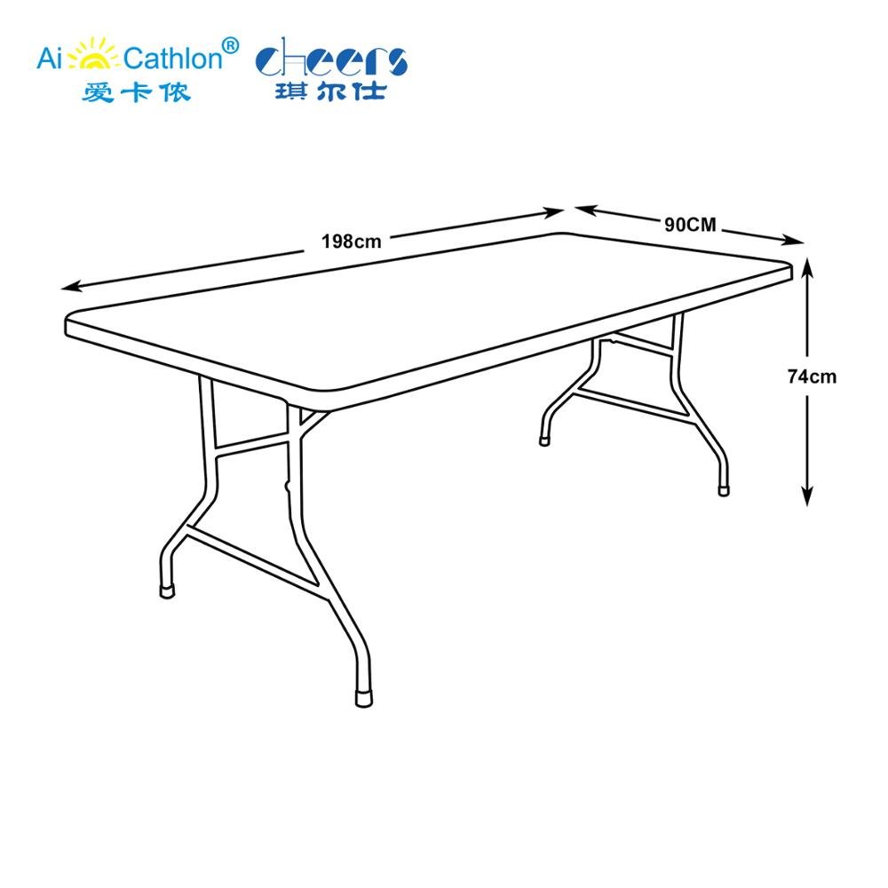 200M Long Heavy Duty Plastic Cafeteria Buffet Catering Folding Tables for Party Rental