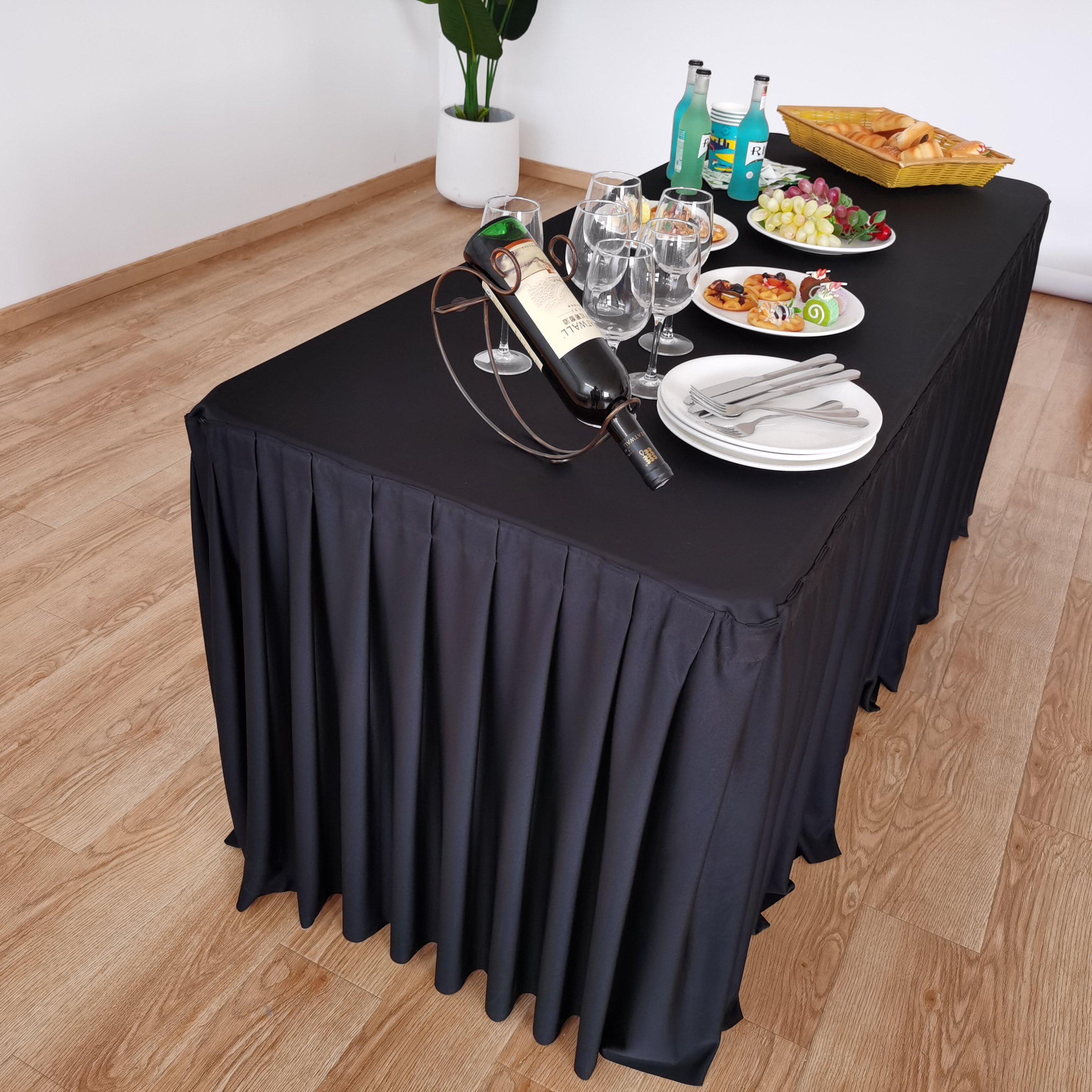 200M Long Heavy Duty Plastic Cafeteria Buffet Catering Folding Tables for Party Rental