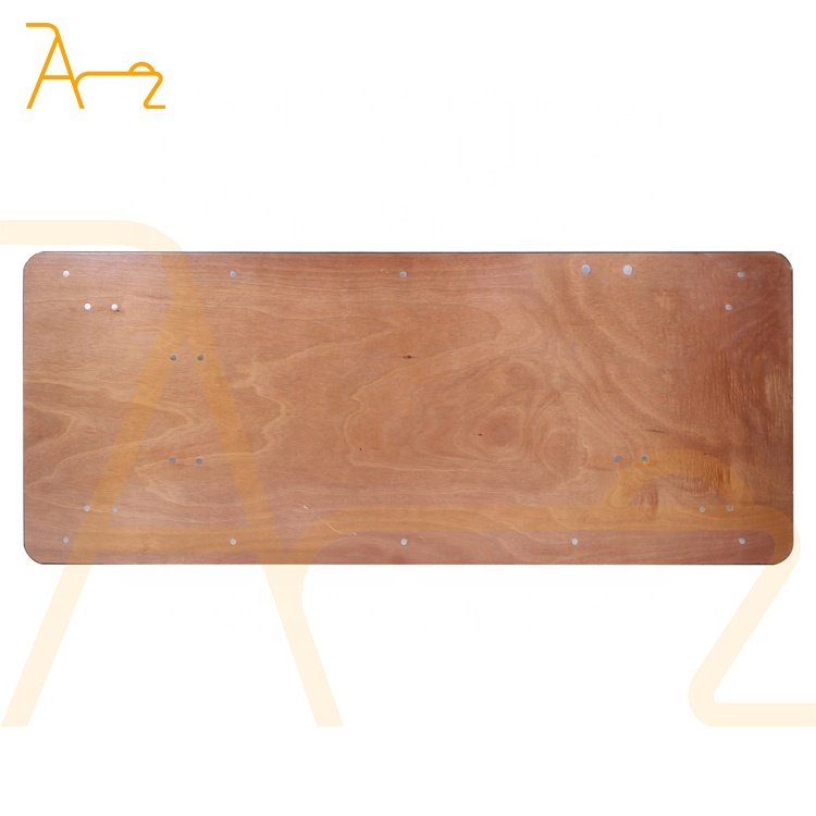 Wholesale cheap wood rectangular folding dinning table restaurant buffet banquet party wedding tables for events