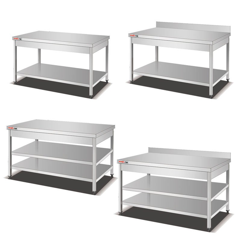 Restaurant Kitchen Detachable Prep Stainless Steel Work Table/201 Industrial Work Bench Table Factory/