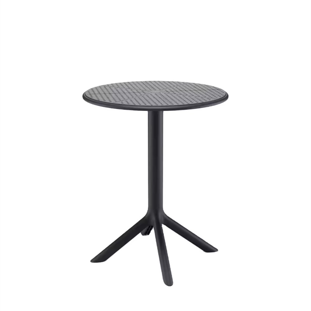 Outdoor Furniture Plastic Garden Set Hotel Cafe Table Terrace egged plastic bar round table