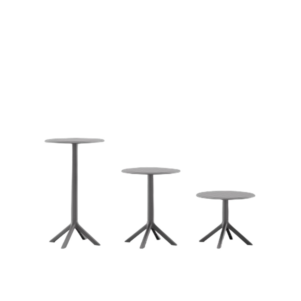Outdoor Furniture Plastic Garden Set Hotel Cafe Table Terrace egged plastic bar round table