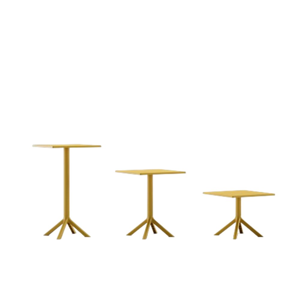 Outdoor Furniture Plastic Garden Set Hotel Cafe Table Terrace egged plastic bar round table