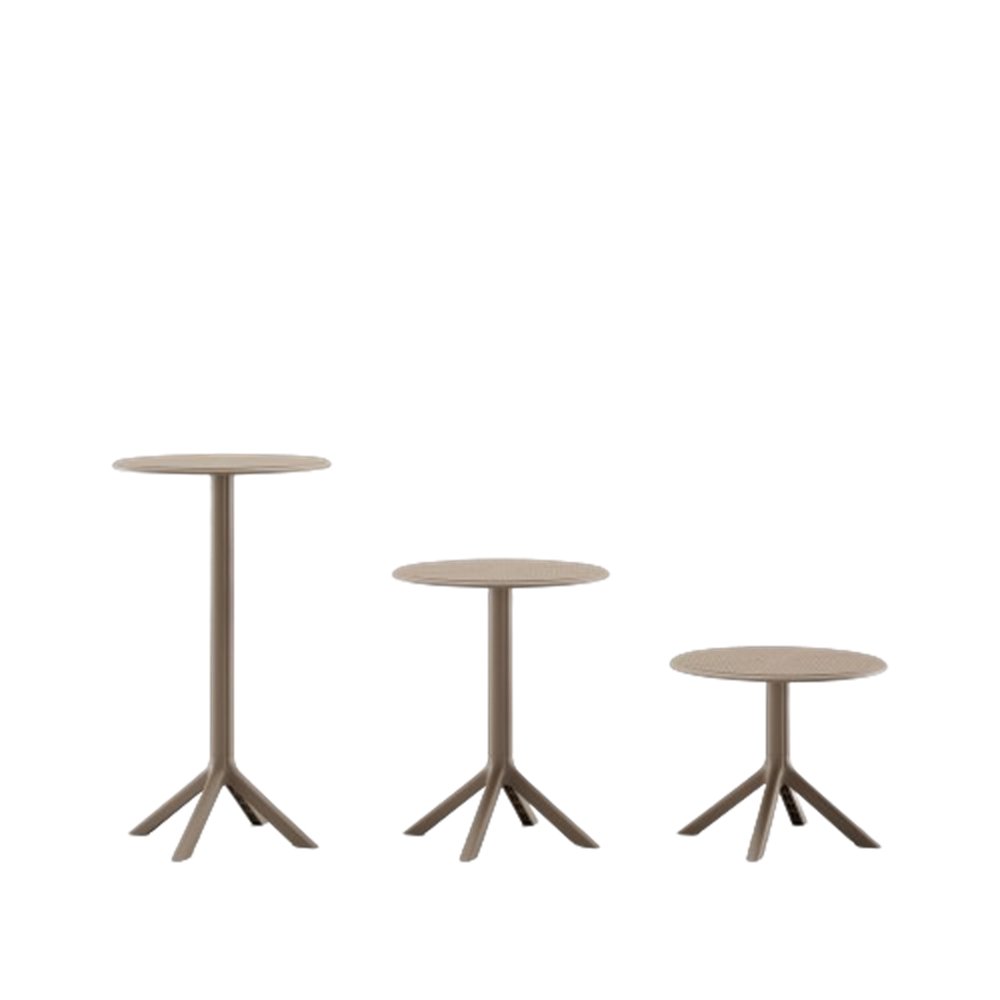 Outdoor Furniture Plastic Garden Set Hotel Cafe Table Terrace egged plastic bar round table