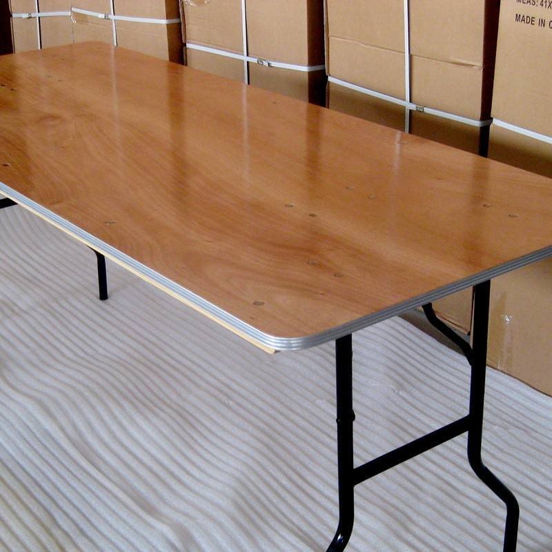 Factory wholesale Plywood Wedding Party Folding Wooden Fireproof Board Tables