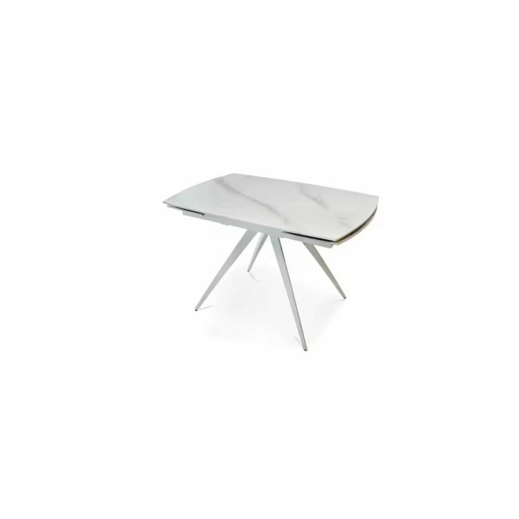 black white ceramic rotation extendable dining room table sets for small spaces