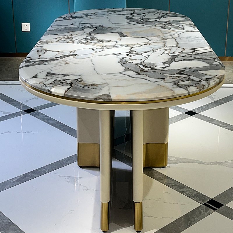High quality circular round dining table set marble dining table set modern