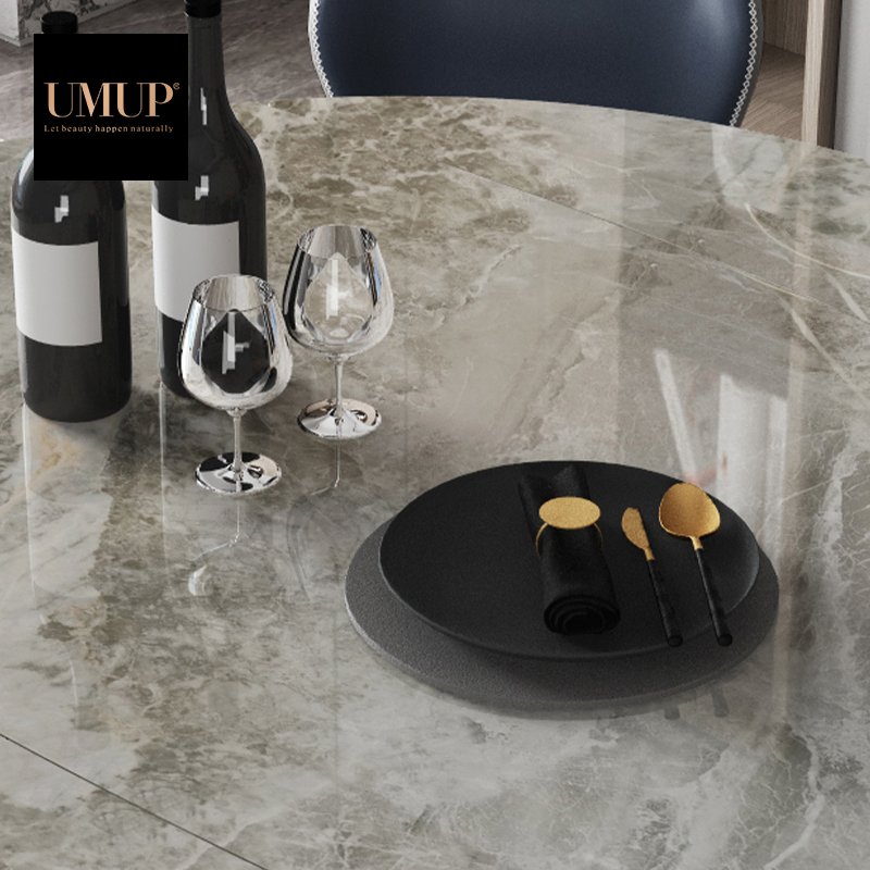 Dining Tables Extendable Round Dining Table Modern Rock Beam Top Table