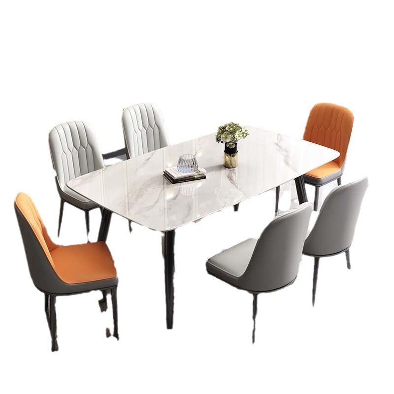 Simple rental house family dining table small family long table