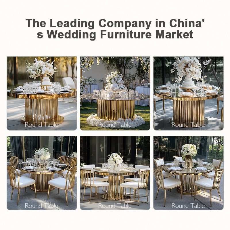 Modern Luxury Square Gold Cake Table for Wedding and Event Versatile Hotel Furniture for Outdoor Hotel Use