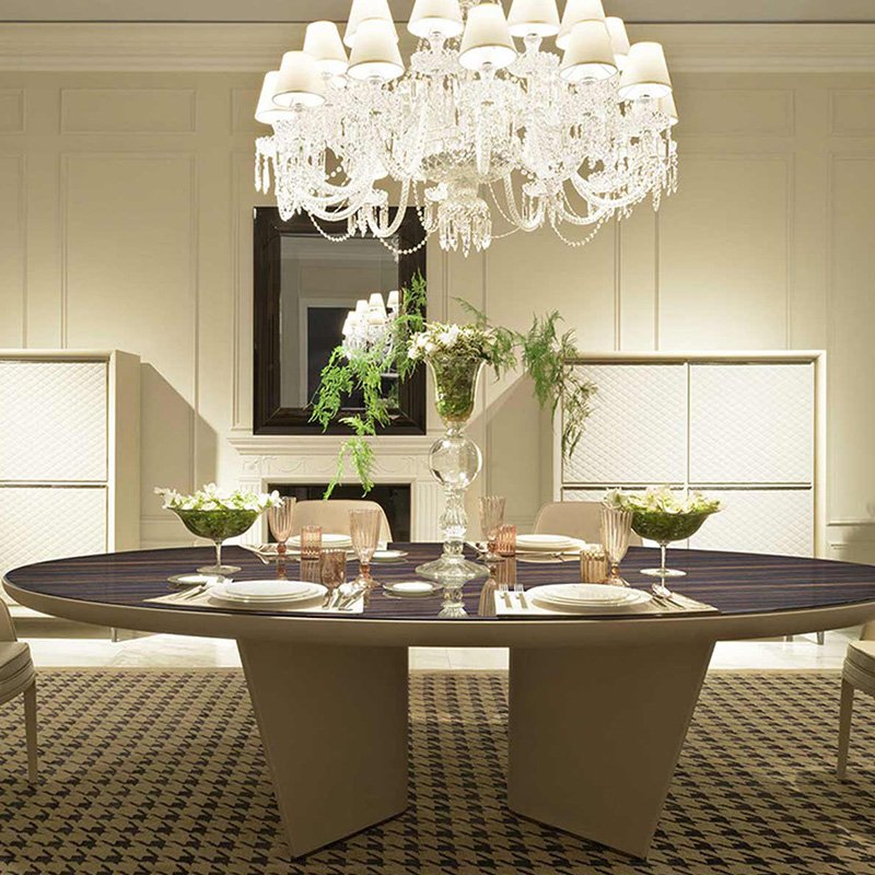 Mesas de Jantar Oval Round Esstisch Marmor Royal Natural Designer Custom Baroque Artificial Italian Modern Luxury Dining Table