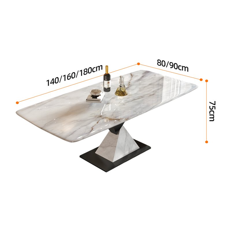 Foshan Factory Luxury Modern Dining Table Marble Round Top Metal Leg Dining Table For Dining Room 6 8 Seats recycled pine