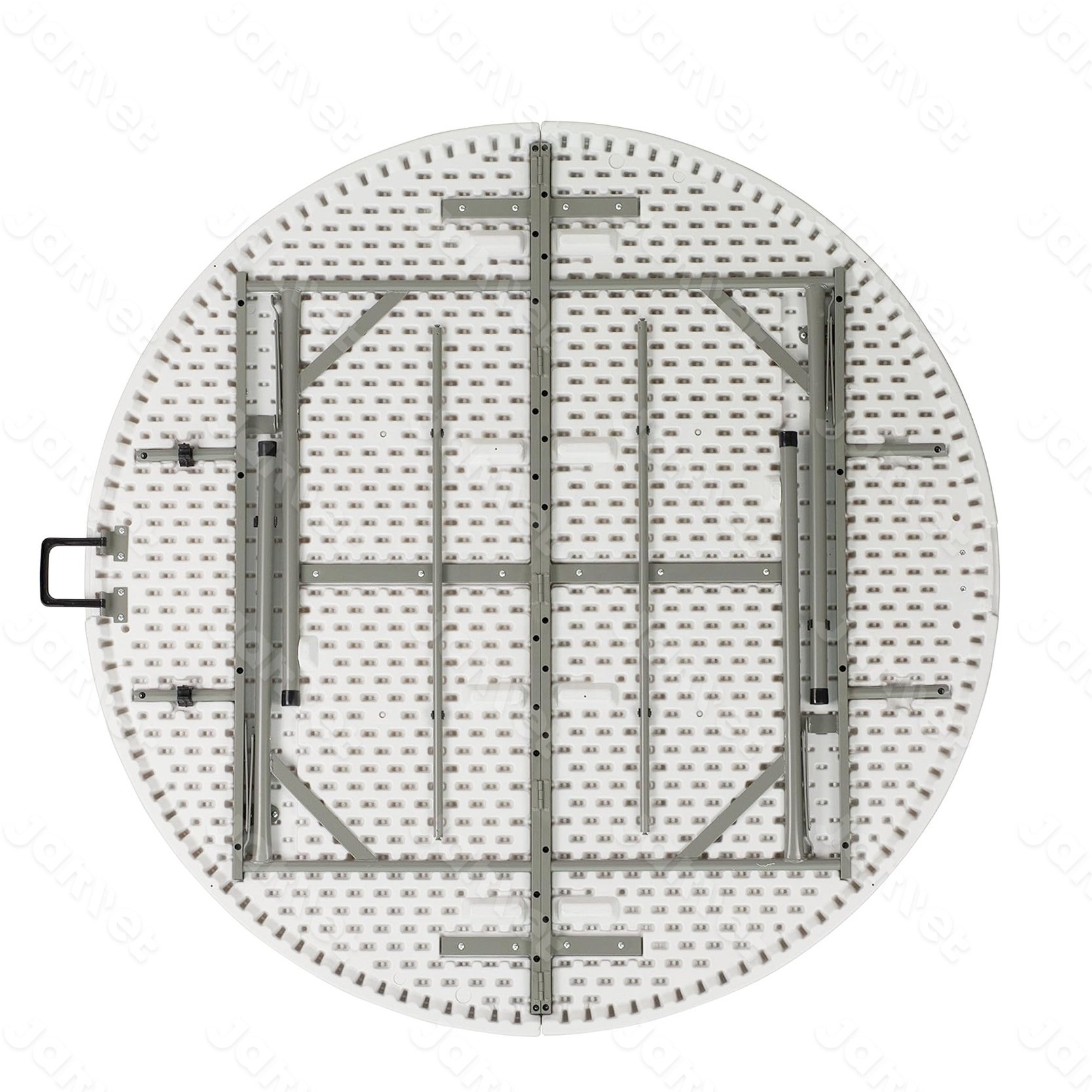 Wedding Event Portable Plastic 72 Inch 10 People Round Folding Table Banquet Dining