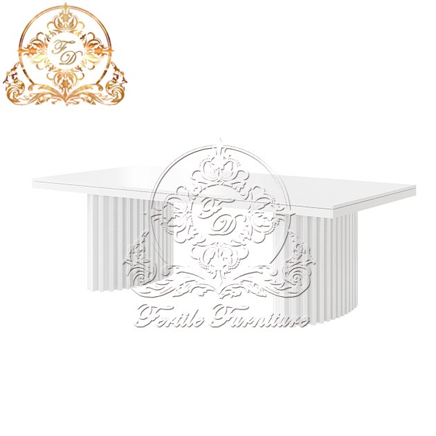Luxury Rectangular Shape Dining Long Wedding Dinning Wedding Dinning Table Set