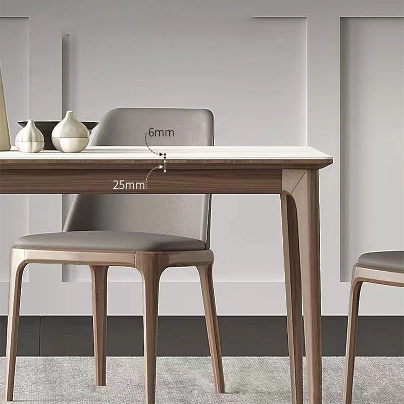High Quality Wood Dining Table Hotel Living Room Set Marble Rectangular Dining Table Modern Dining Room Furniture