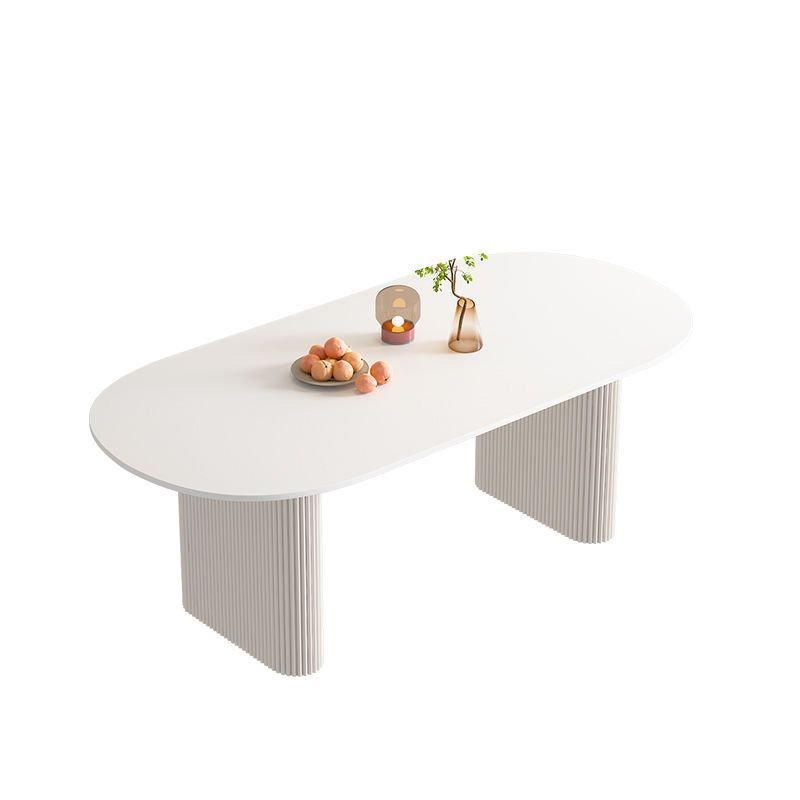 Hot Sale Marble Dining Table And Chairs Set Cylindrical Table Legs Kitchen Island Dining Tables Office Desk For Hotel Villa