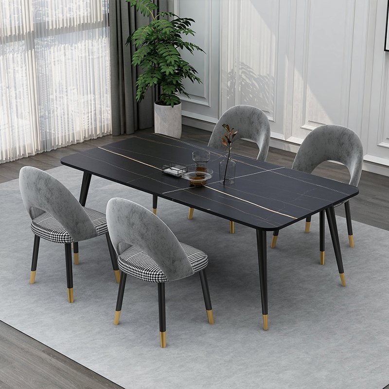 Simple Dining Table Casual sintered stone Table Living Room Dining Room Furniture Set