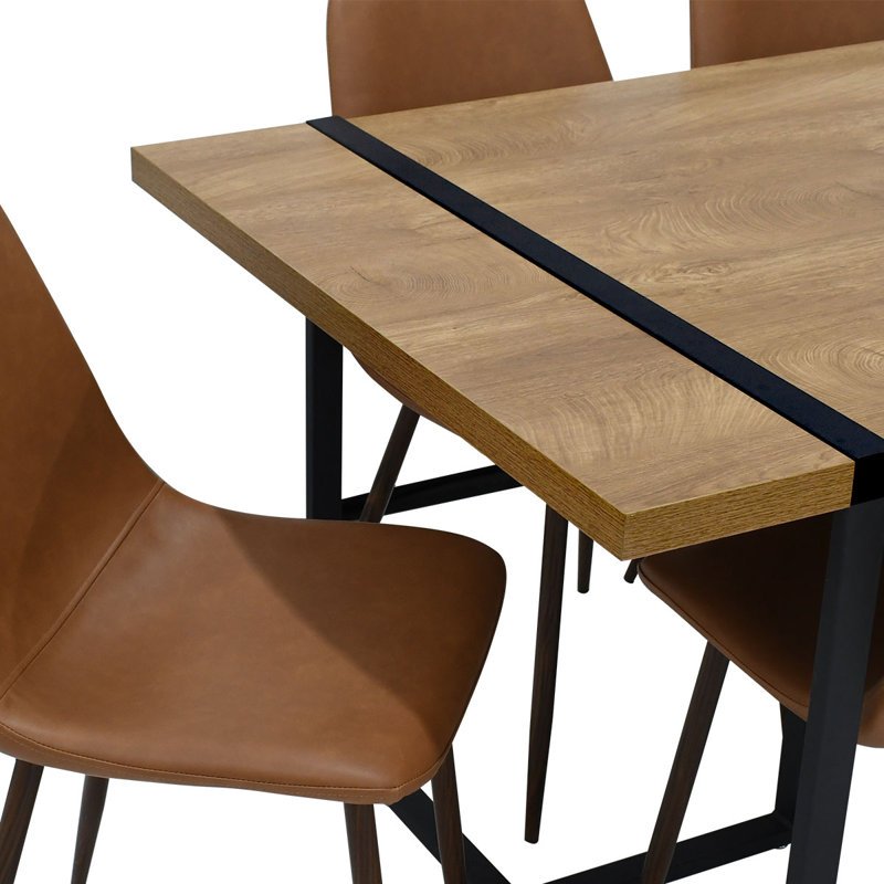 Furniture Luxury Modern Restaurant Modern Design Square Shape Natural Wood Dining Table