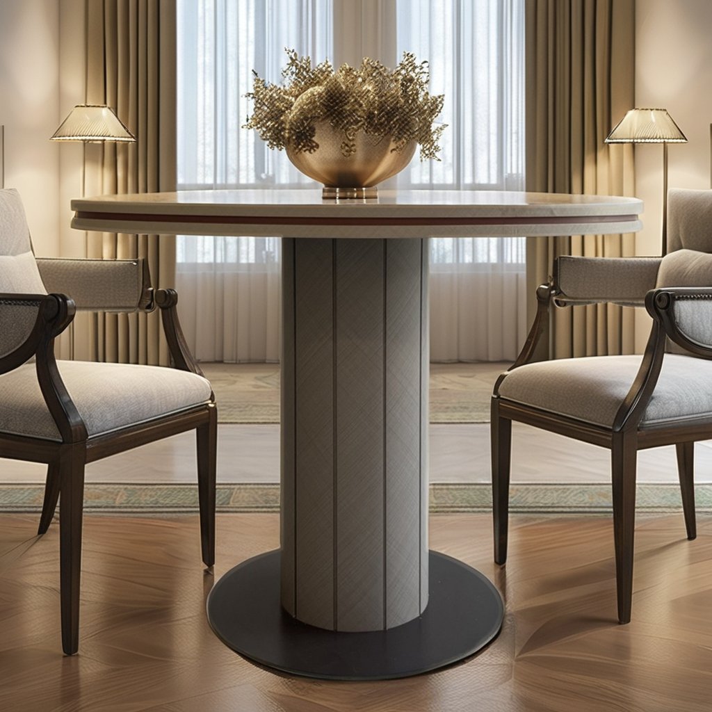 Custom-Made Modern Multi-Functional round MDF Wooden Dining Table Elegant Living Room Furniture for Home Kitchen Hotels Villas