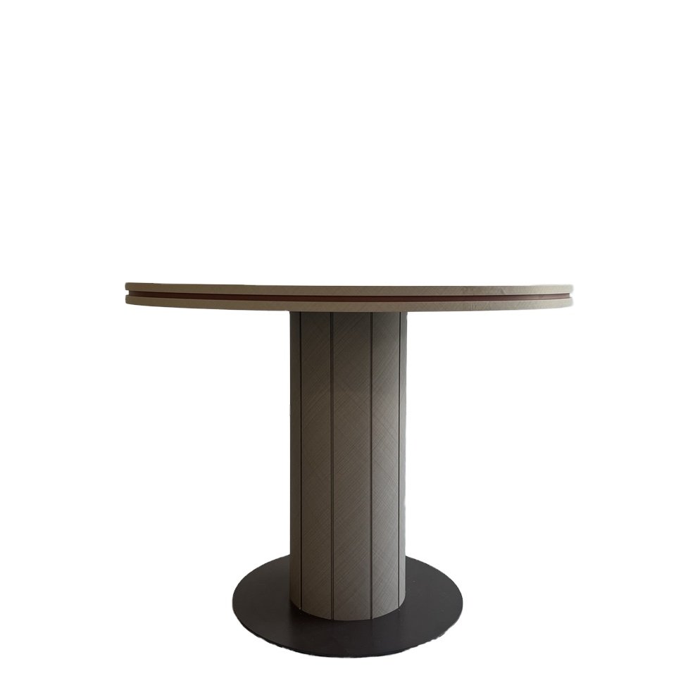 Custom-Made Modern Multi-Functional round MDF Wooden Dining Table Elegant Living Room Furniture for Home Kitchen Hotels Villas