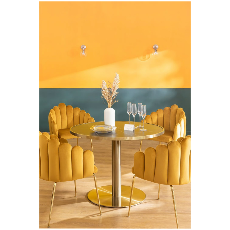 Modern Non-Folding Cocktail Bar Table Factory Direct Supply Cheap Price Steel Dining Room Furniture for Kitchen Use