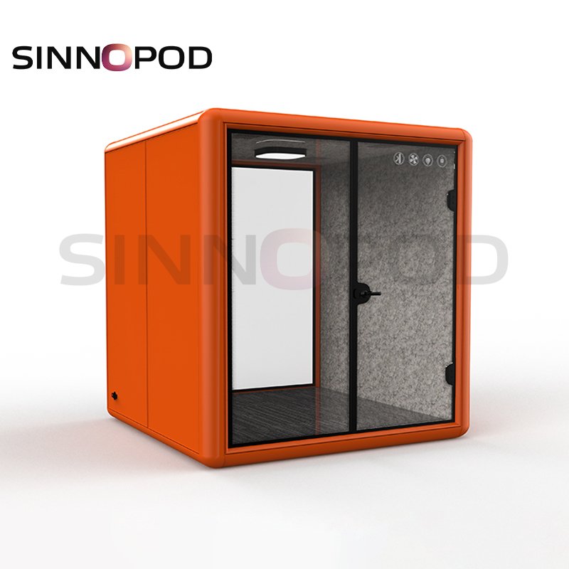 Home studio booth aluminum structure musical acoustic booth soundproof booth work pod home office pod with chair and table